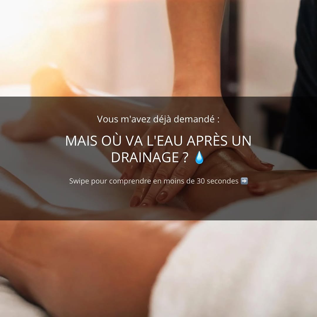 Valentine Biechel réalisant un drainage lymphatique manuel